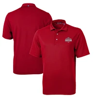 Men's Cutter & Buck  Scarlet Ohio State Buckeyes College Football Playoff 2024 National Champions Virtue Eco Pique Recycled Polo
