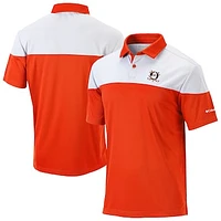 Men's Columbia Orange/White Anaheim Ducks Best Ball Omni-Wick Polo