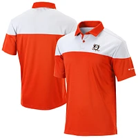 Men's Columbia Orange/White Anaheim Ducks Best Ball Omni-Wick Polo