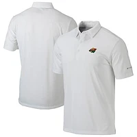 Men's Columbia  White Minnesota Wild Drive Omni-Wick Polo