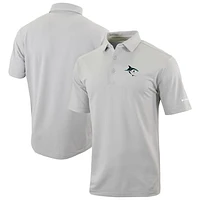 Men's Columbia  Gray San Jose Sharks Even Lie Omni-Wick Polo