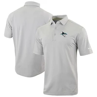 Men's Columbia  Gray San Jose Sharks Even Lie Omni-Wick Polo