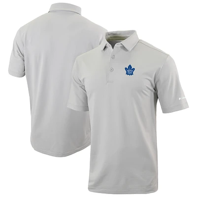 Men's Columbia  Gray Toronto Maple Leafs Even Lie Omni-Wick Polo