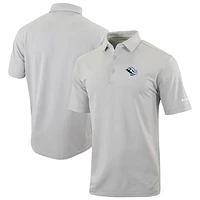 Men's Columbia  Gray Utah Hockey Club Even Lie Omni-Wick Polo
