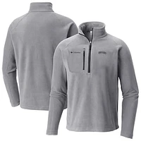 Men's Columbia  Gray Boston Bruins Fast Trek III Raglan Half-Zip Fleece Jacket