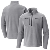 Men's Columbia  Gray Boston Bruins Fast Trek III Raglan Half-Zip Fleece Jacket