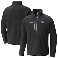 Men's Columbia  Black Utah Hockey Club Fast Trek III Raglan Half-Zip Fleece Jacket