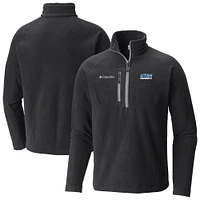 Men's Columbia  Black Utah Hockey Club Fast Trek III Raglan Half-Zip Fleece Jacket