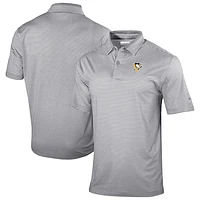 Men's Columbia  Gray Pittsburgh Penguins Golden Hills Omni-Wick Polo
