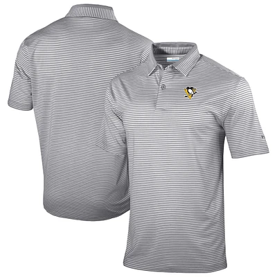 Men's Columbia  Gray Pittsburgh Penguins Golden Hills Omni-Wick Polo