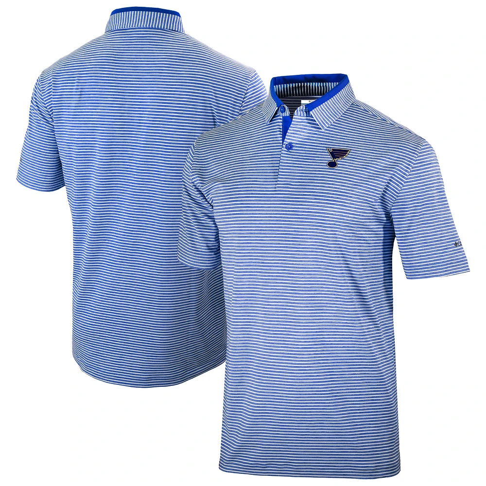Men's Columbia Blue St. Louis Blues Golden Hills Omni-Wick Polo