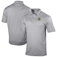 Men's Columbia  Gray Boston Bruins Golden Hills Omni-Wick Polo