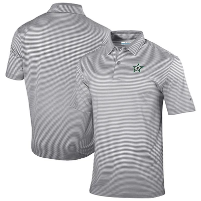 Men's Columbia  Gray Dallas Stars Golden Hills Omni-Wick Polo