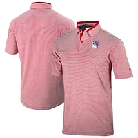Men's Columbia  Red New York Rangers Golden Hills Omni-Wick Polo