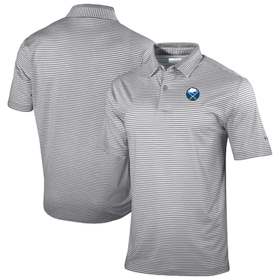Men's Columbia  Gray Buffalo Sabres Golden Hills Omni-Wick Polo
