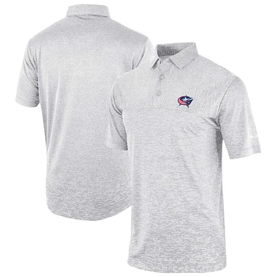 Men's Columbia  Gray Columbus Blue Jackets Heading Out Polo