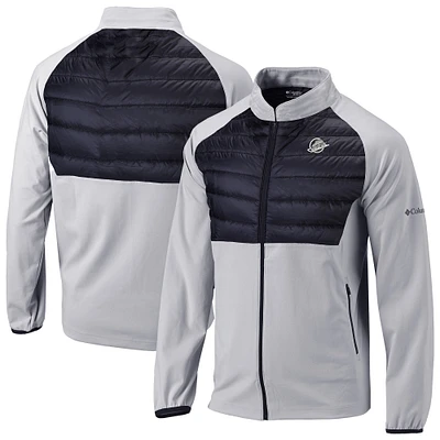Men's Columbia  Gray/Black Vancouver Canucks The Element Full-Zip Raglan Omni-Wick Jacket
