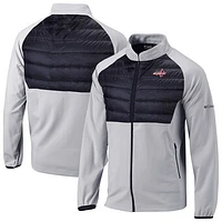 Men's Columbia  Gray/Black Washington Capitals The Element Full-Zip Raglan Omni-Wick Jacket