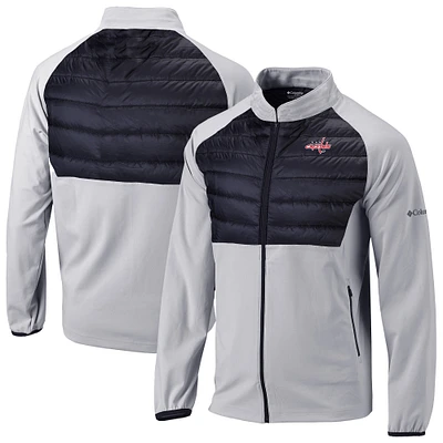 Men's Columbia  Gray/Black Washington Capitals The Element Full-Zip Raglan Omni-Wick Jacket