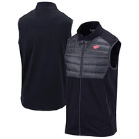 Men's Columbia  Black Detroit Red Wings The Element Omni-Wick Full-Zip Vest
