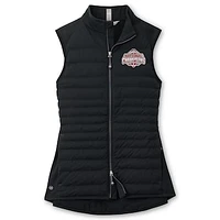 Women's Peter Millar Black Ohio State Buckeyes College Football Playoff 2024 National Champions Fuse Hybrid Full-Zip Vest