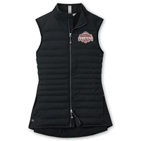 Women's Peter Millar Black Ohio State Buckeyes College Football Playoff 2024 National Champions Fuse Hybrid Full-Zip Vest