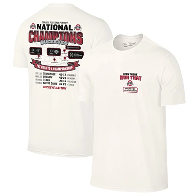 Men's  Natural Ohio State Buckeyes College Football Playoff 2024 National Champions Tour T-Shirt