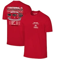 Men's  Scarlet Ohio State Buckeyes College Football Playoff 2024 National Champions Tour T-Shirt