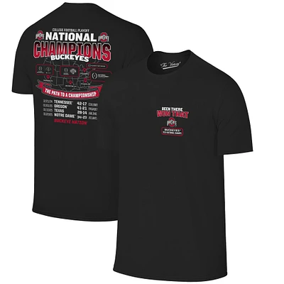 Men's  Black Ohio State Buckeyes College Football Playoff 2024 National Champions Tour T-Shirt