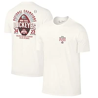 Men's  Natural Ohio State Buckeyes College Football Playoff 2024 National Champions Score T-Shirt