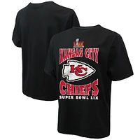 Men's Majestic Threads  Black Kansas City Chiefs Super Bowl LIX Heavyweight T-Shirt