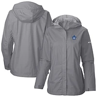 Women's Columbia  Gray Toronto Maple Leafs Arcadia Omni-Tech Full-Zip Hooded Rain Jacket