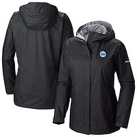 Women's Columbia  Black Utah Hockey Club Arcadia Omni-Tech Full-Zip Hooded Rain Jacket