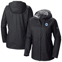 Women's Columbia  Black Utah Hockey Club Arcadia Omni-Tech Full-Zip Hooded Rain Jacket