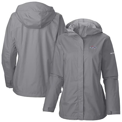 Women's Columbia  Gray Washington Capitals Arcadia Omni-Tech Full-Zip Hooded Rain Jacket