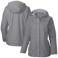 Women's Columbia  Gray Washington Capitals Arcadia Omni-Tech Full-Zip Hooded Rain Jacket