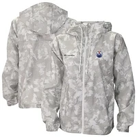 Women's Columbia  White Edmonton Oilers Flash Challenger Omni-Shade Full-Zip Windbreaker Jacket