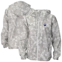 Women's Columbia  White Edmonton Oilers Flash Challenger Omni-Shade Full-Zip Windbreaker Jacket