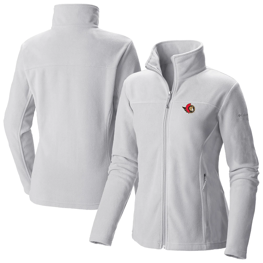 Women's Columbia Ottawa Senators Give & Go II Fleece Full-Zip Jacket