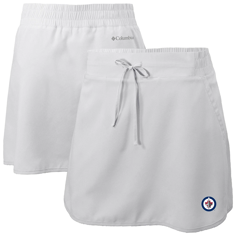 Women's Columbia White Winnipeg Jets Lakewood Pines Omni-Wick Skort