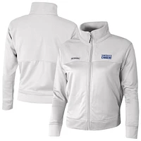 Women's Columbia  White Vancouver Canucks Omni-Wick Cropped River Fleece Full-Zip Jacket