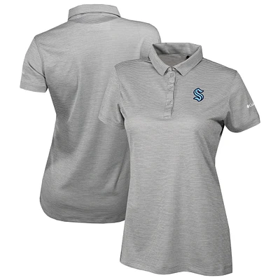 Women's Columbia  Gray Seattle Kraken Omni-Wick Set II Polo
