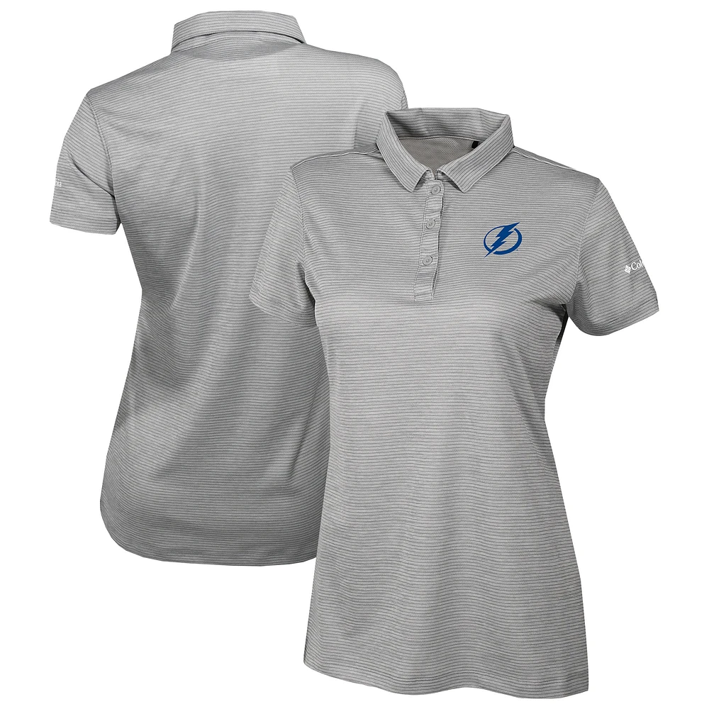 Women's Columbia Gray Tampa Bay Lightning Omni-Wick Set II Polo