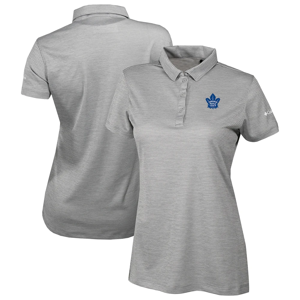 Women's Columbia Gray Toronto Maple Leafs Omni-Wick Set II Polo
