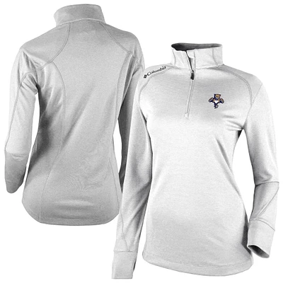 Women's Columbia  White Florida Panthers Shotgun Omni-Wick 2.0 Raglan Quarter-Zip Top