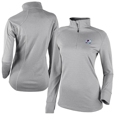 Women's Columbia Colorado Avalanche Shotgun Omni-Wick 2.0 Raglan Quarter-Zip Top