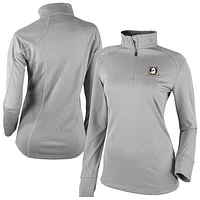 Women's Columbia  Gray Anaheim Ducks Shotgun Omni-Wick 2.0 Raglan Quarter-Zip Top