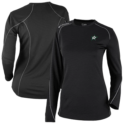 Women's Columbia  Black Dallas Stars Shotgun Omni-Wick Raglan Long Sleeve T-Shirt