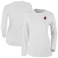 Women's Columbia  White Colorado Avalanche Shotgun Omni-Wick Raglan Long Sleeve T-Shirt