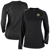 Women's Columbia  Black Boston Bruins Shotgun Omni-Wick Raglan Long Sleeve T-Shirt